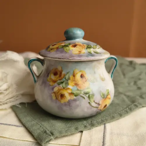 Azucarera Visco Pintada A Mano