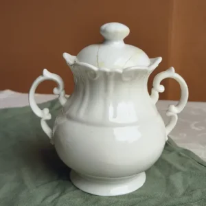 Azucarera Blanca Con Fileteados