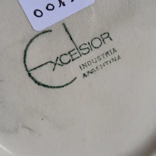 Tetera Excelsior Diseño Floral Naranja Vintage - Image 3