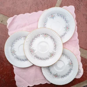 Platito de Porcelana Tsuji Florcitas De Colores Pequeñas
