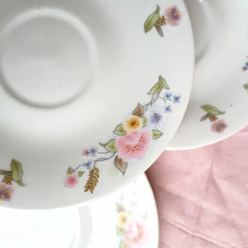 Platito de Porcelana Chino Ramos De Flores - Image 3