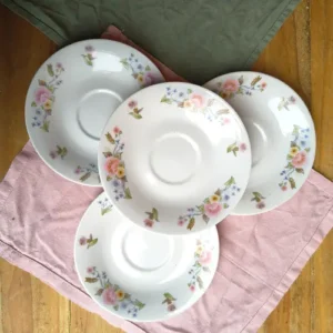 Platito de Porcelana Chino Ramos De Flores