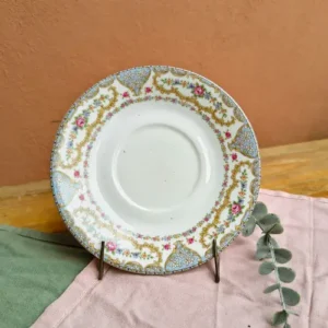 Platito de Porcelana Verbano Guirnalda Celeste Con Flores