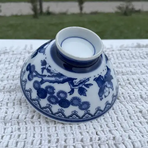 Cuenco Japonés de Porcelana Azul y Blanco (12x7 cm) - Image 3