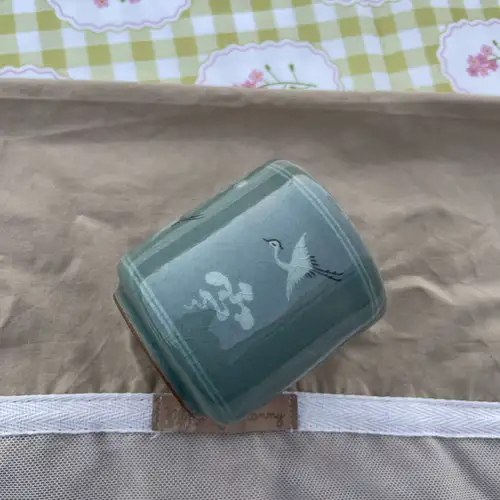 Vaso de Té Yunomi Verde Celadón (8x7 cm) - Image 3
