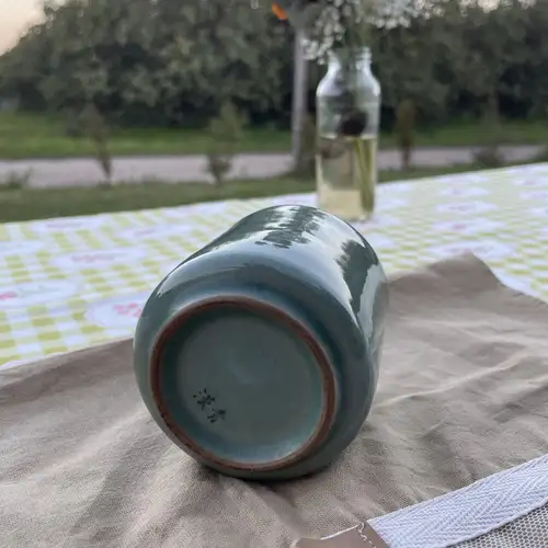 Vaso de Té Yunomi Verde Celadón (8x7 cm) - Image 2