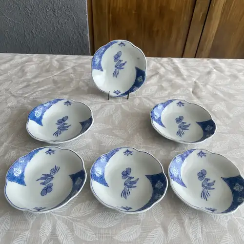 Set de 6 Platitos de Porcelana Japonesa (11 cm)